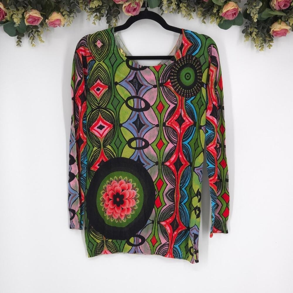 Desigual Long Sleeve Knit Lightweight Sweater